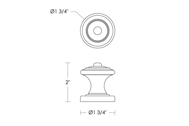 Trent Knurled Knob